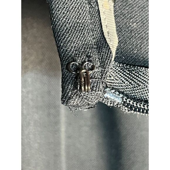 Slates Essentials Mini Pencil Skirt High Waisted Back Slit Stretch Black Women 6 - Picture 8 of 12